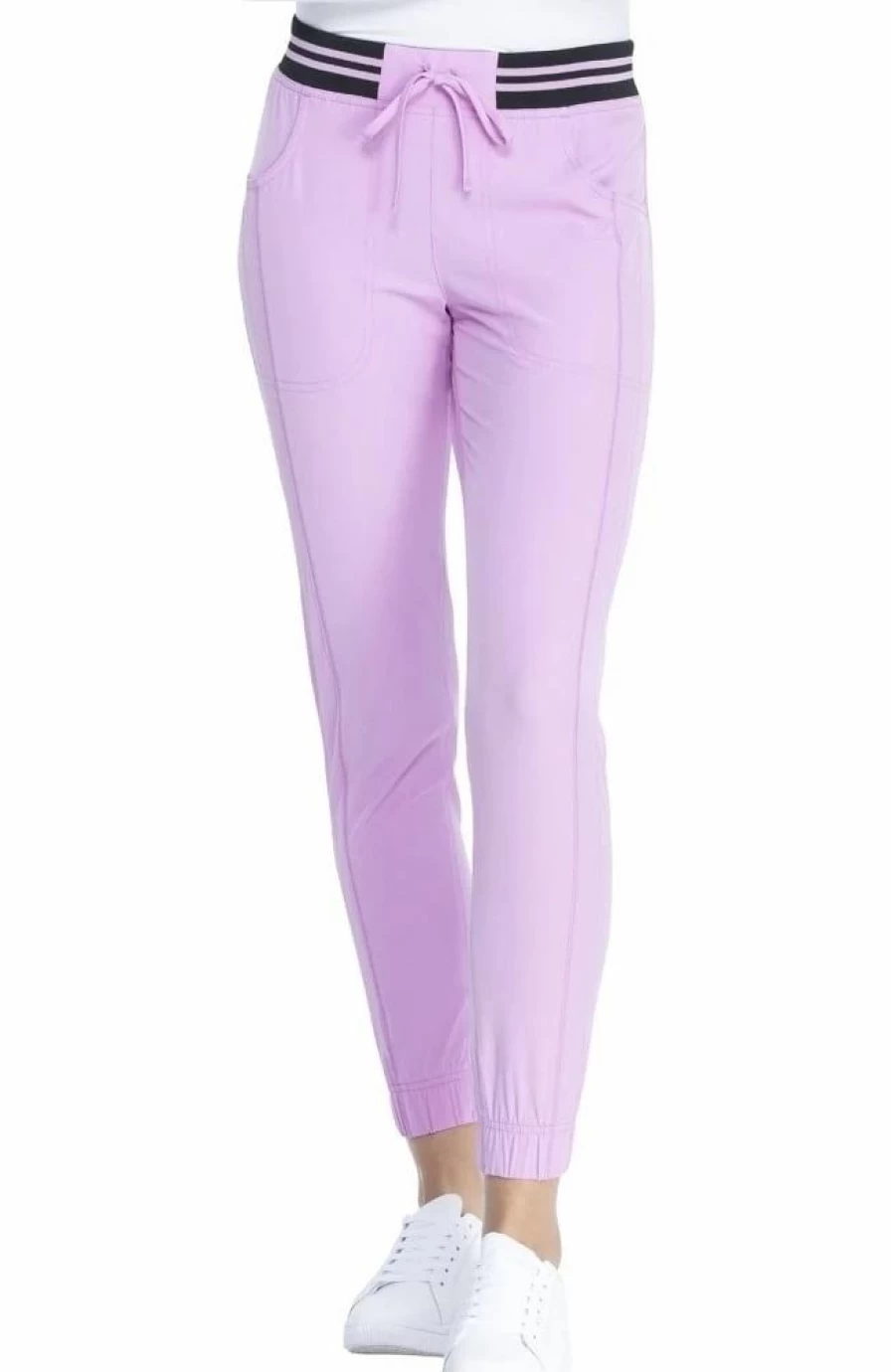 * Heartsoul Clearance Women'S Striped Waist Jogger Scrub Pant | Pants