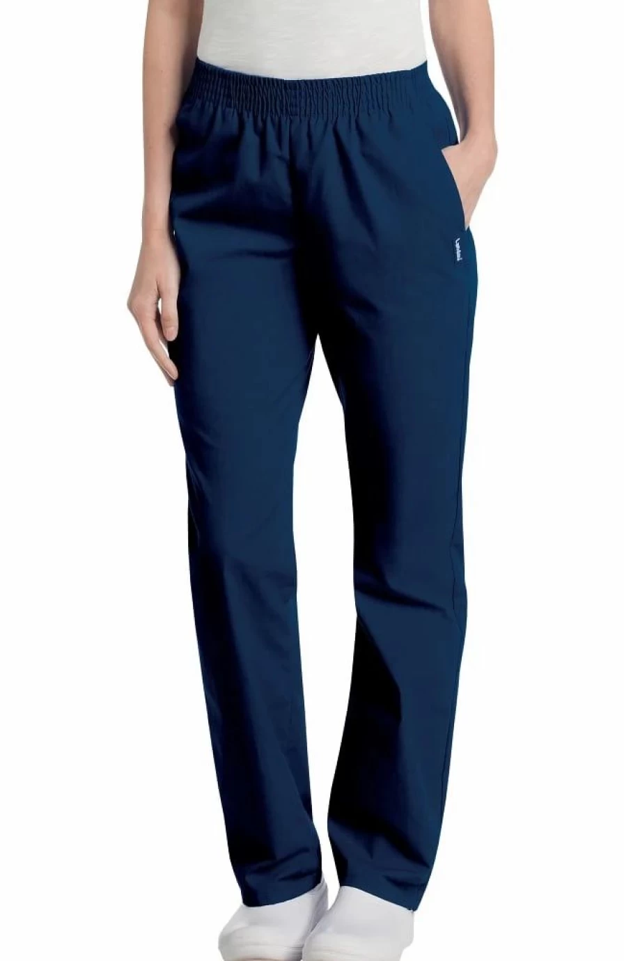 * Landau Clearance Women'S Eased Classic Fit With Elastic Waist Scrub Pants | Pants