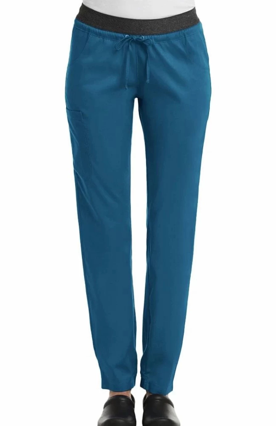 * Maevn Uniforms Clearance Women'S Drawstring Elastic Waistband Cargo Scrub Pant | Pants