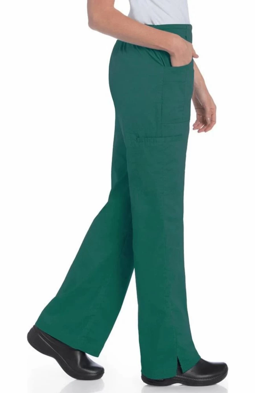 * Landau Clearance Women'S Flat Front Cargo Scrub Pant | Pants