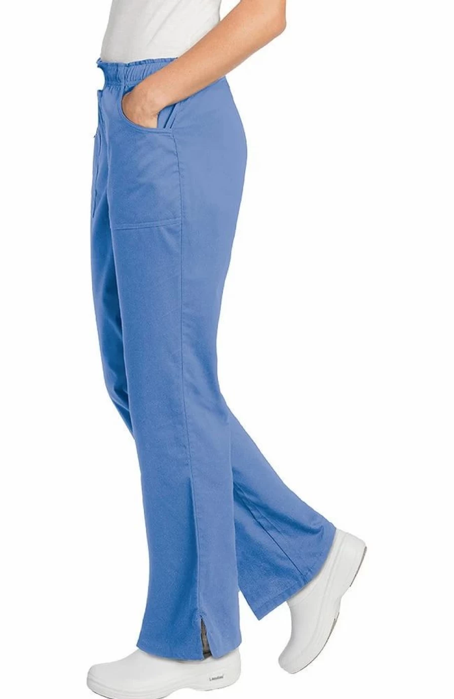 * Landau Clearance Women'S Full Elastic Cargo Scrub Pant | Pants
