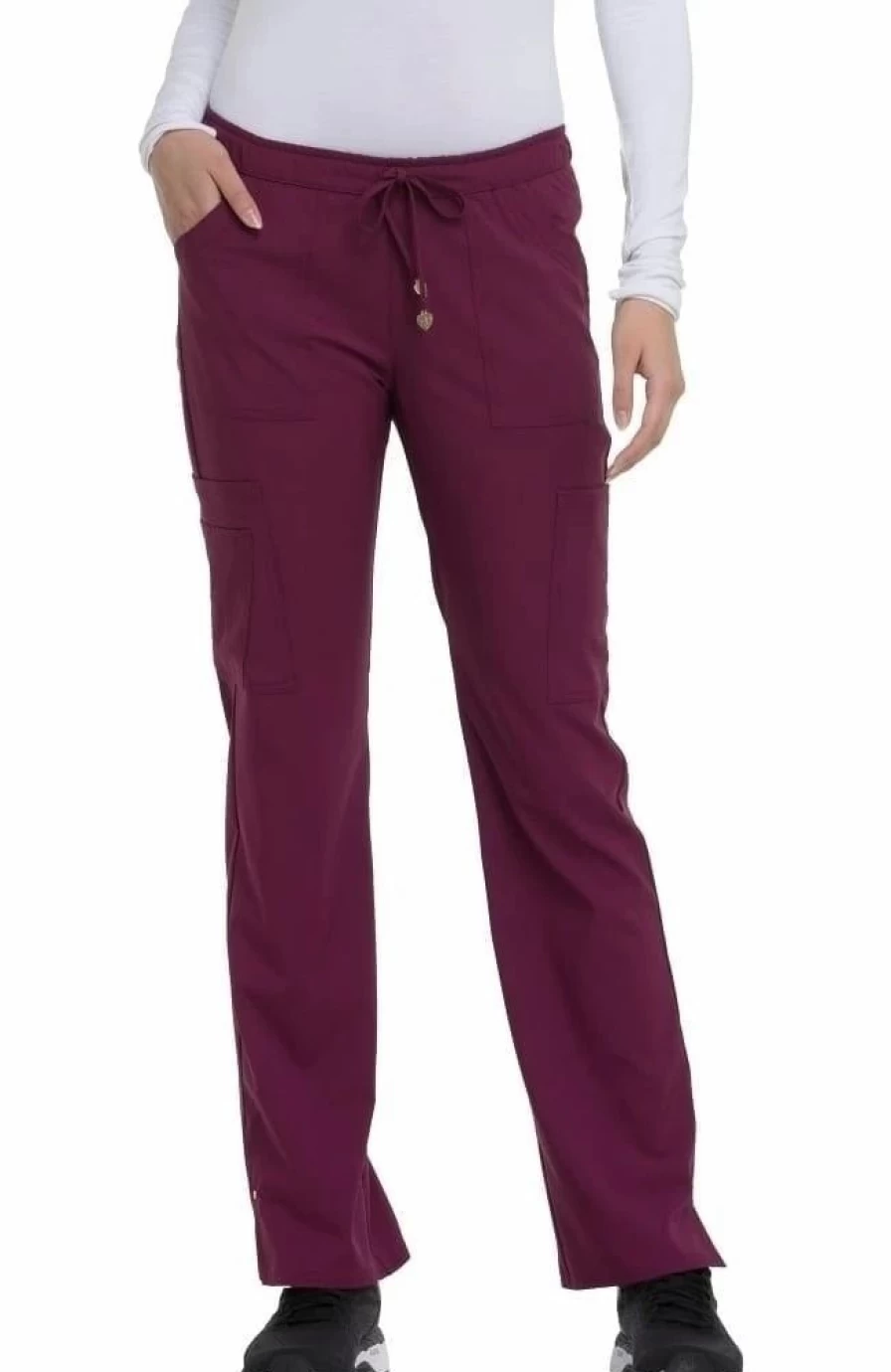 * Heartsoul Clearance Women'S Charmed Low Rise Drawstring Cargo Scrub Pant | Pants