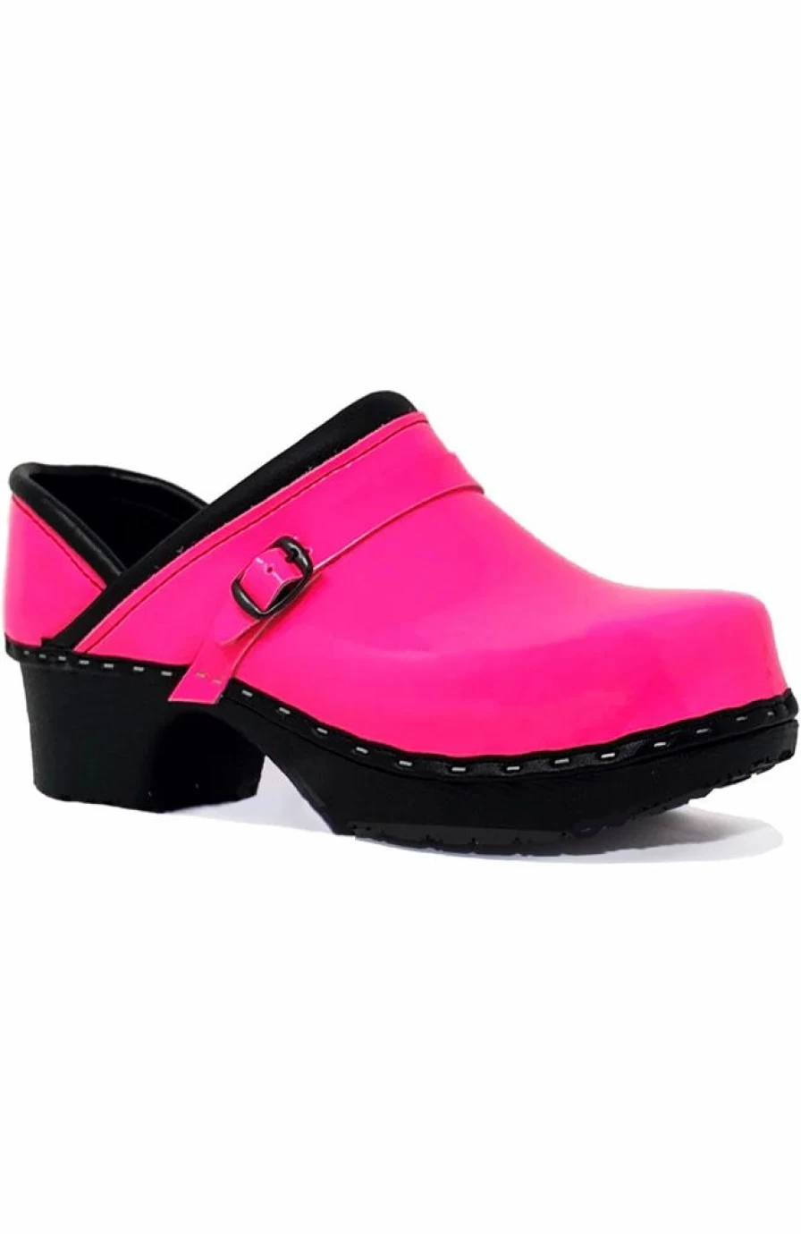 * C&C Sweden Women'S Paparazzi Pink Patent Solid Clog | Shoes