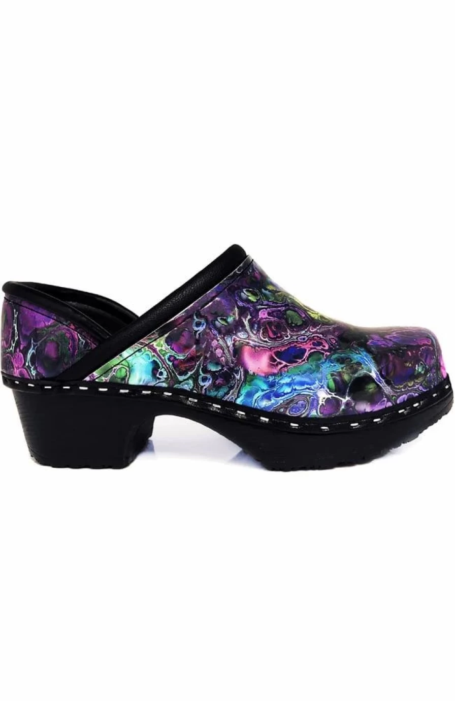 * C&C Sweden Women'S Marble-Ous Print Clog | Shoes