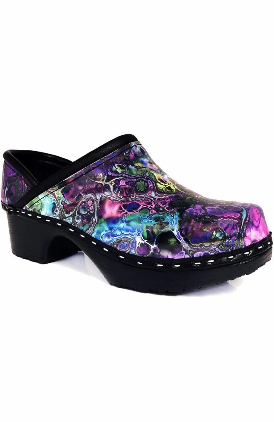 * C&C Sweden Women'S Marble-Ous Print Clog | Shoes