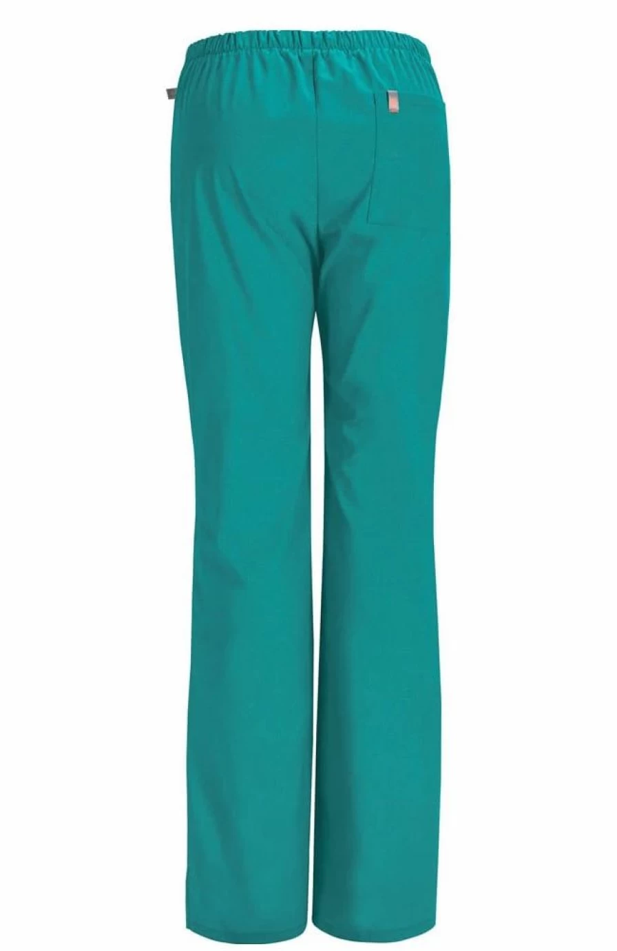 * Code Happy Clearance Women'S Mid-Rise Flare Leg Drawstring Scrub Pant | Pants