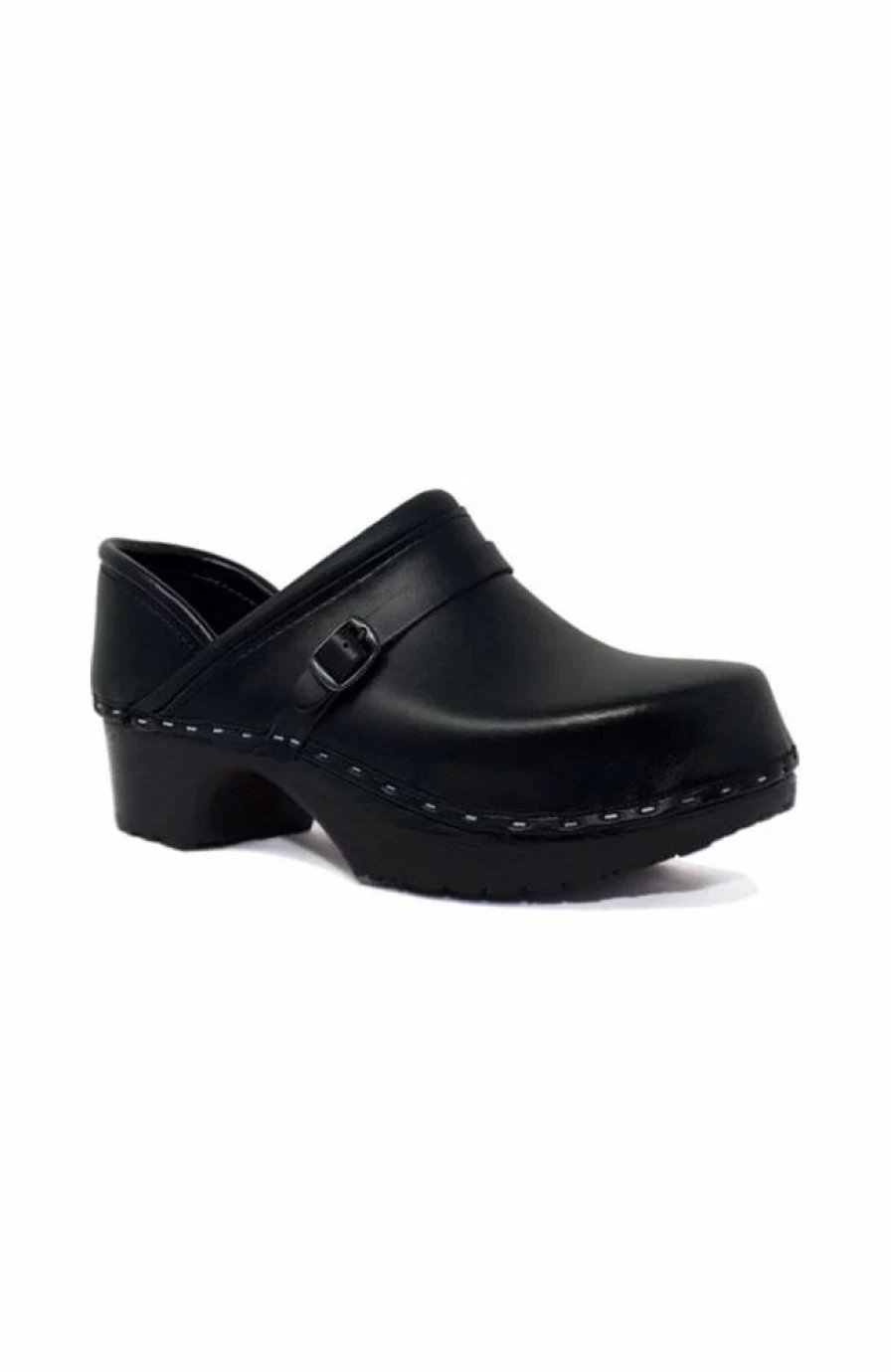 * C&C Sweden Women'S Black Magic Solid Clog | Shoes